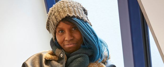 Portrait of Maz, centre visitor