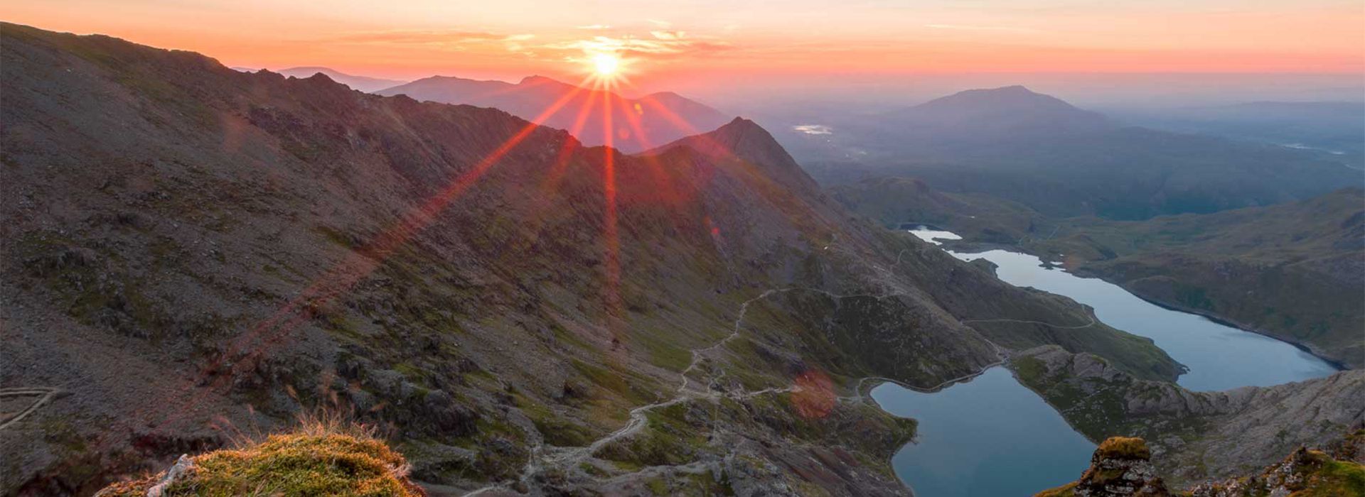 Sunrising over Mount Snowdon